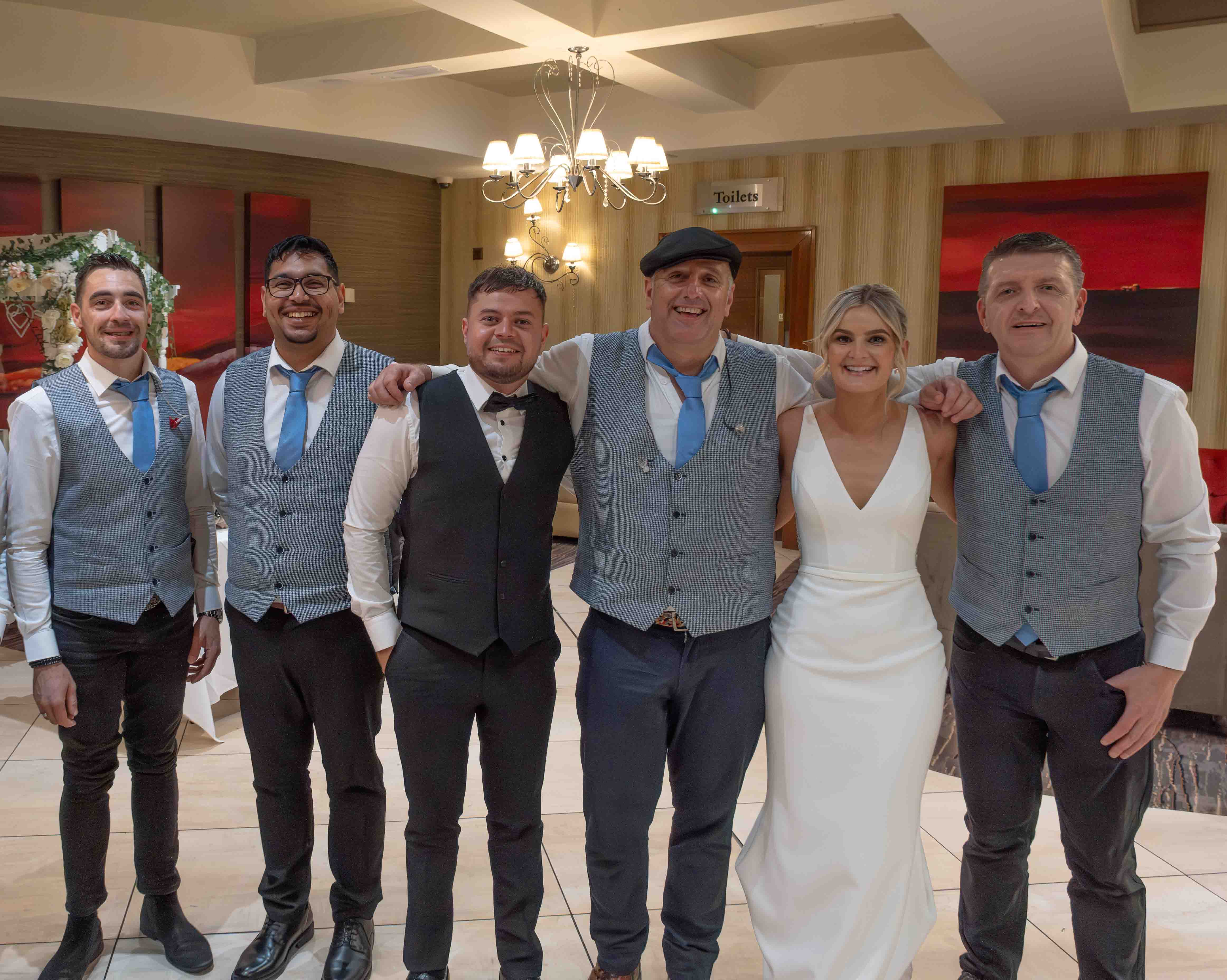 Crowd dancing to upbeat song